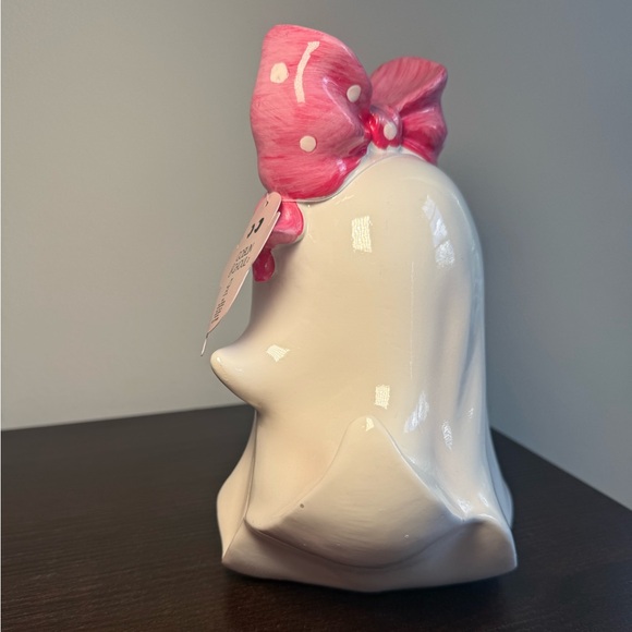 Super Cute Ghost Girl w/Pink Bows by Goblin & Ghoul. 9” x 5” - Picture 3 of 4